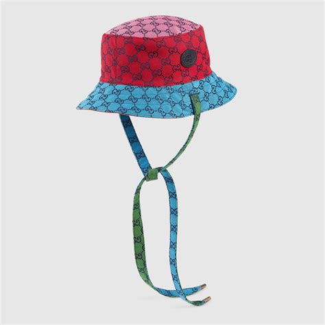 gucci bucket hat multicolor|gucci bucket hat used.